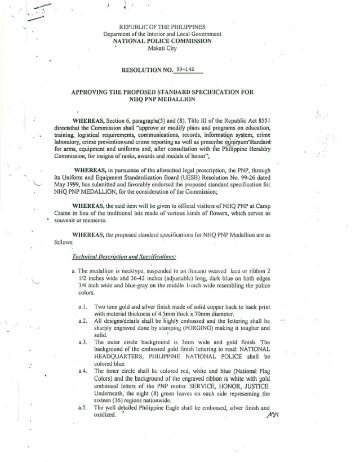 99-146 - drd.pnp.gov.ph - Philippine National Police