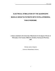 electrical stimulation of the quadriceps muscle group in - School of ...