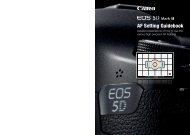 EOS 5D Mark III – AF setting guidebook