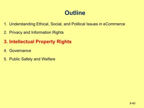 Ethical, social, and political issues in e-Commerce
