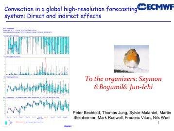 Convection in a global high-resolution forecasting system