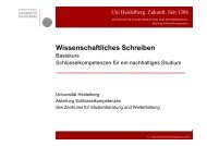 Wissenschaftliches Schreiben als Prozess