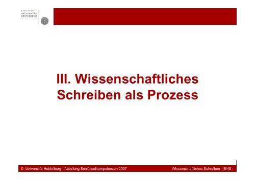 Wissenschaftliches Schreiben als Prozess