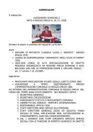 CV Alessandro Scarduelli - Provincia di Reggio Emilia