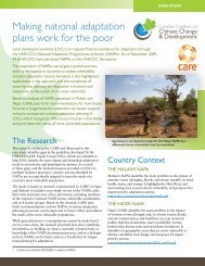 Making national adaptation plans work for the poor - CARE Climate ...