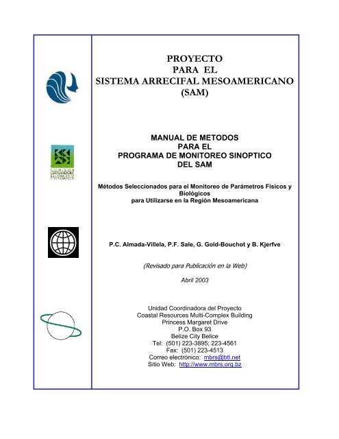 Manual de Metodos para el Programa de Monitoreo Sinoptico