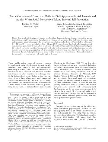 Neural Correlates of Direct and Reflected Self-Appraisals in ...