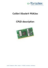 Colibri XScaleÂ® PXA3xx CPLD description - Toradex