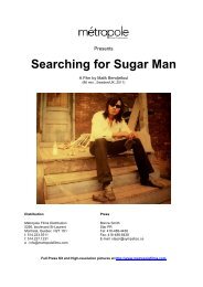 Searching for Sugar Man - MÃ©tropole Films