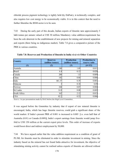 National Mineral Policy 2006 - Department of Mines