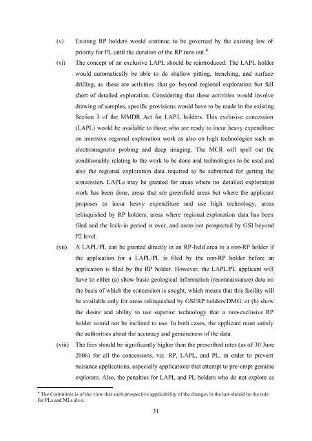 National Mineral Policy 2006 - Department of Mines