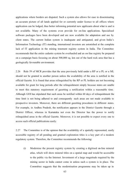 National Mineral Policy 2006 - Department of Mines