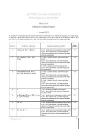 Historia Poziom rozszerzony KRYTERIA OCENIANIA ... - Polska