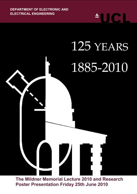 full programme - UCL Department of Electronic and Electrical ...