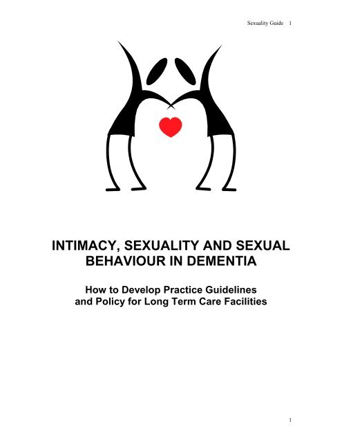 Intimacy, Sexuality and Sexual Behavior in Dementia