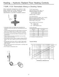 TR100;V130 therm mix valve - Hunt Heating