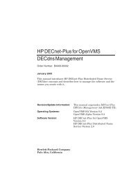 HP DECnet-Plus for OpenVMS DECdns Management