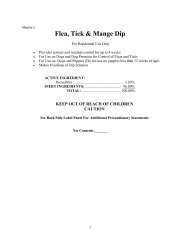 Martins Flea, Tick and Mange Dip Label - Do My Own Pest Control