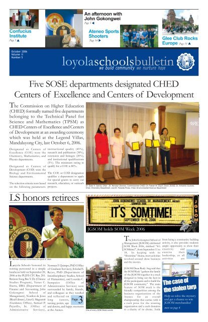 Loyola Schools Bulletin Volume 2, Issue #4 & #5 - Ateneo de Manila ...