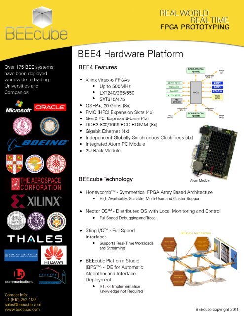 BEE4 Hardware Platform - Aspen Electronics