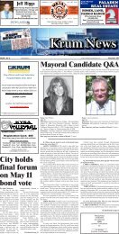 City holds final forum on May 11 bond vote - lemonspublications.com