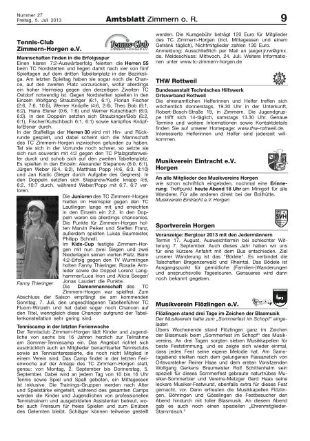 Amtsblatt KW 27 - Zimmern ob Rottweil