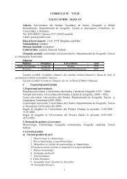 1 CURRICULUM VITAE GACEU OVIDIU - Departamentul de ...