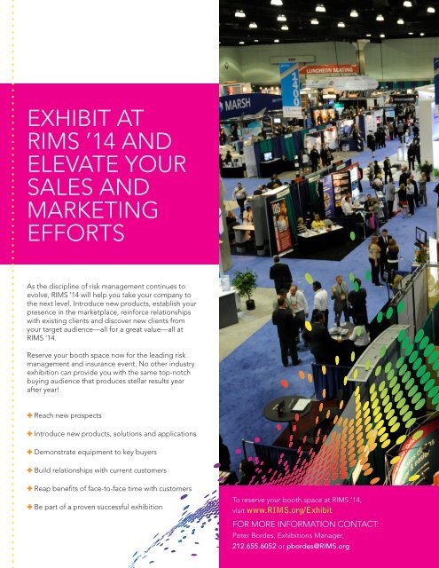 14 Exhibitor Prospectus - RIMS