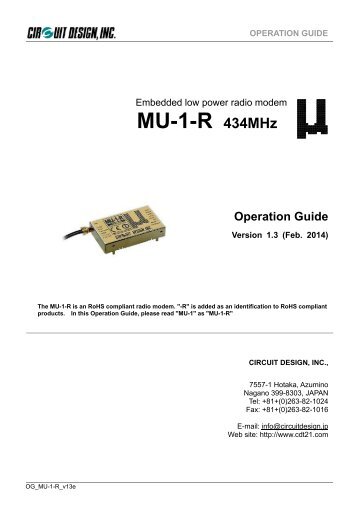 1420KB - Circuit Design, Inc.