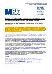 MSK Audit - Carpal Tunnel - Surgical Management - Quality ...