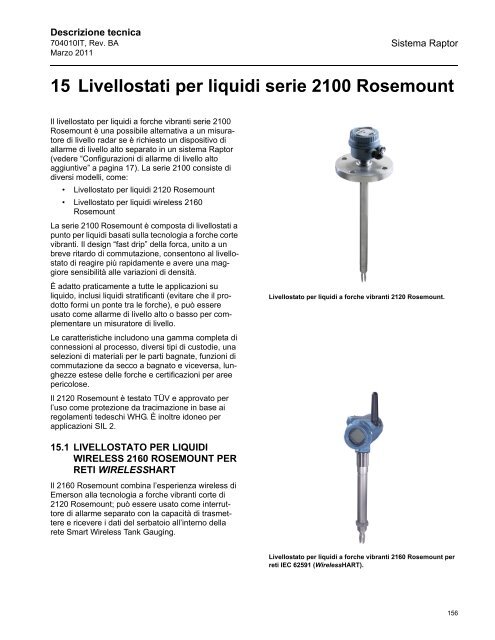 Sistema - Rosemount TankRadar