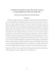 confidence intervals for population ranks in the presence