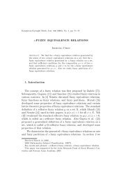Ïµ-FUZZY EQUIVALENCE RELATIONS Inheung Chon 1 ...