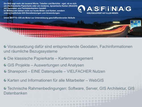 ASFINAG Service GmbH Bestandsmanagement