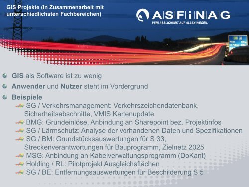 ASFINAG Service GmbH Bestandsmanagement