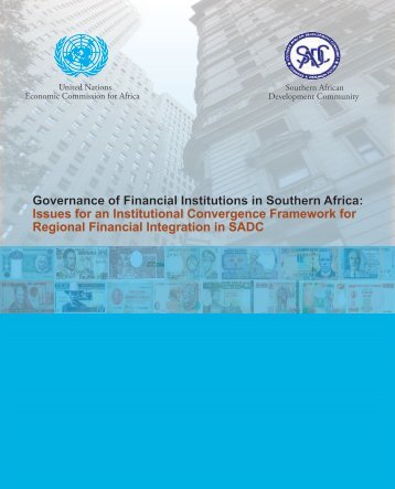 Governance of Financial Institutions in Southern Africa: Issues for an ...