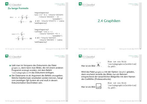 Textverarbeitung mit LaTeX - TU Clausthal