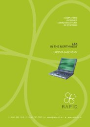 Laptops Case Study - Rapid Technologies