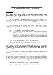 Agenda of 56th BOA, Meeting 18th January, 2013 - SEZ India