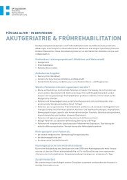 Factsheet Akutgeriatrie (155 kB, PDF) - Spital AltstÃ¤tten