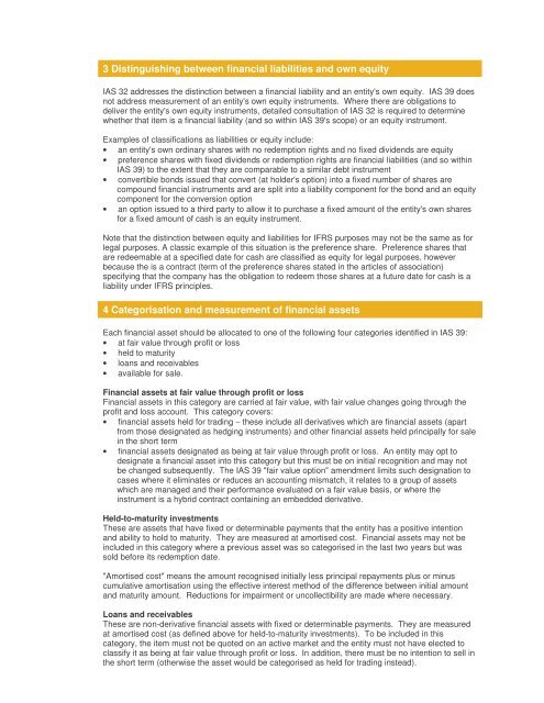 e-IFRSline May 06 - IAS 39: Financial Instruments - Grant Thornton