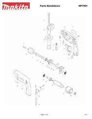 Parts Breakdown HP1501 - Makita