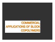 commercial applications of block copolymers - Willson Research ...
