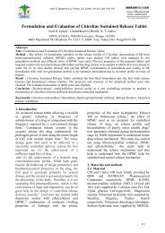 Formulation and Evaluation of Citicoline Sustained Release Tablet