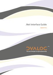 DotNet Interface Guide - Dyalog Limited