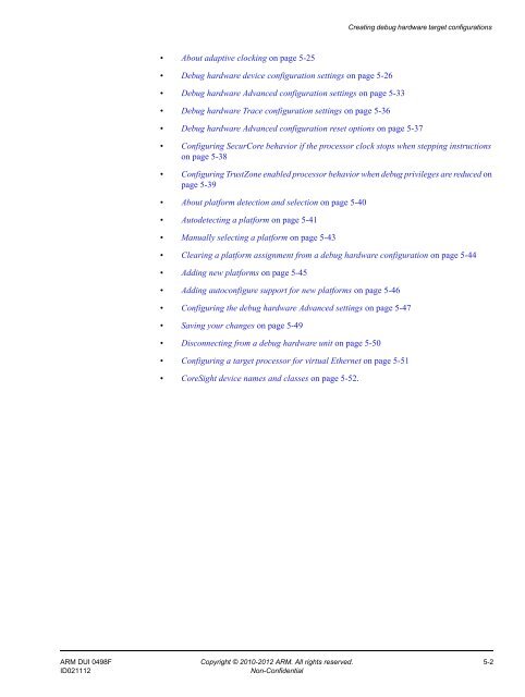 ARM DS-5 Using the Debug Hardware Configuration Utilities