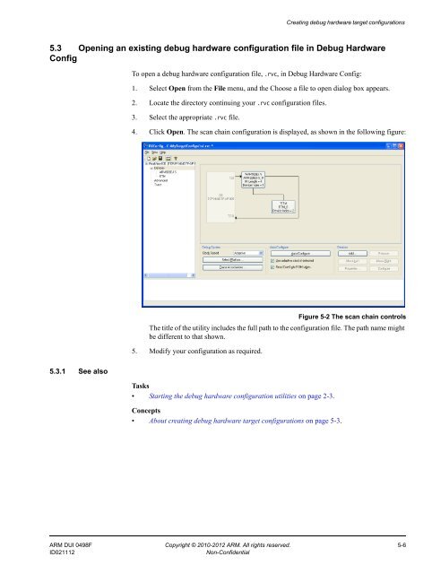 ARM DS-5 Using the Debug Hardware Configuration Utilities