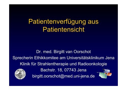 Dr. Birgitt van Oorschot - Katholische Akademie in Berlin eV