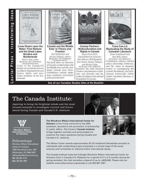 recognitions - The Association for Canadian Studies in the United ...