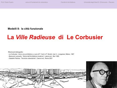 Ville Radieuse - UniversitÃƒÂ  Gabriele d'Annunzio